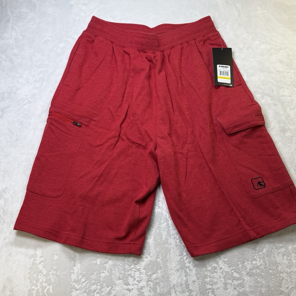 AND1 Elite‎ Cargo Shorts Red Mens Large Athletic NWT Basketball Baggy